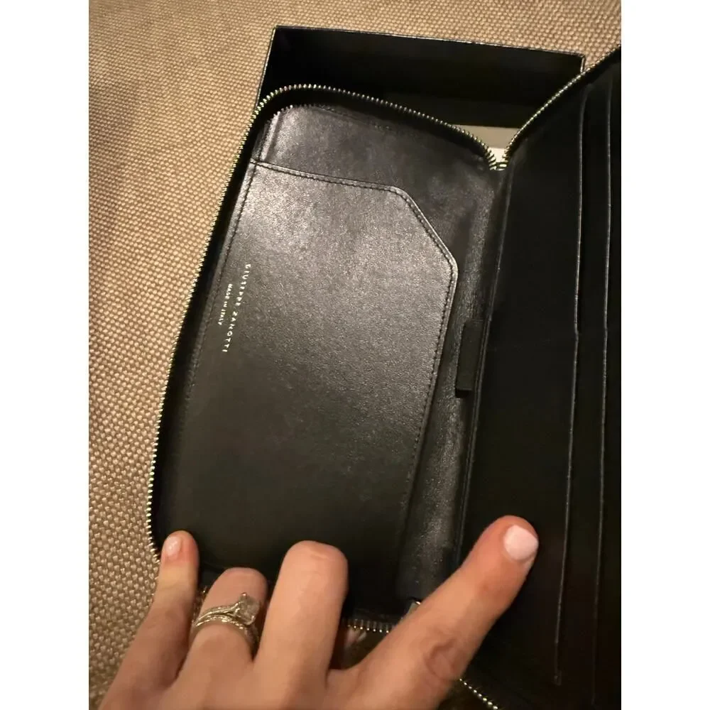 NWT Giuseppe Zanotti Samuel Tortoise Shell Effect Continental Wallet